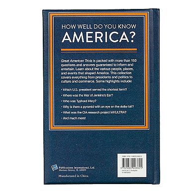 Great American Trivia Book by Publications International, Ltd.