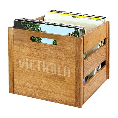 Victrola Wooden Record & Vinyl Crate