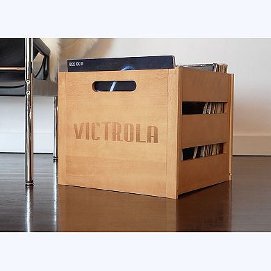 Victrola Wooden Record & Vinyl Crate