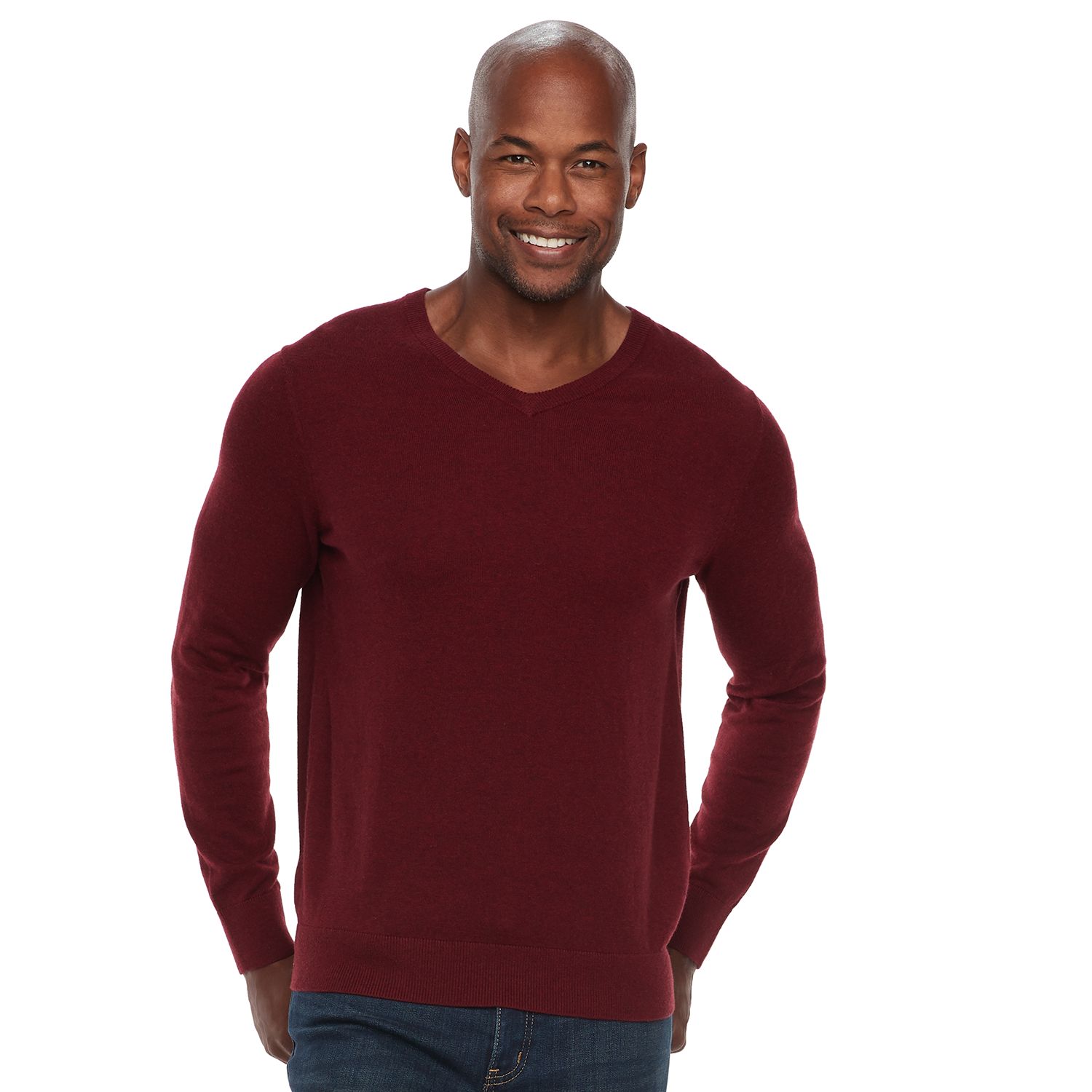 kohls mens v neck sweaters