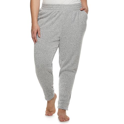 Plus Size SONOMA Goods for Life® Split Cuff Fleece Banded Bottom Pajama ...