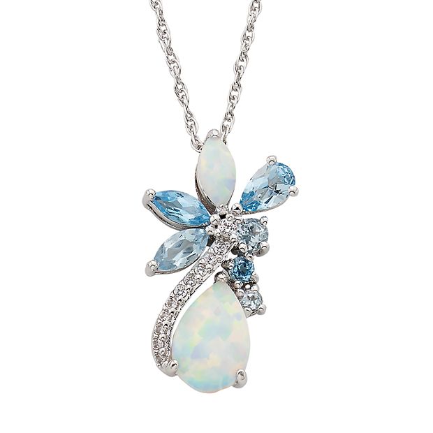 Kohls blue topaz deals necklace