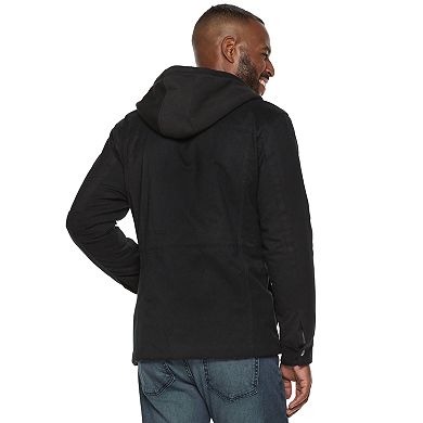 Men's Marc Anthony Sherpa-Lined Hooded Utility Jacket