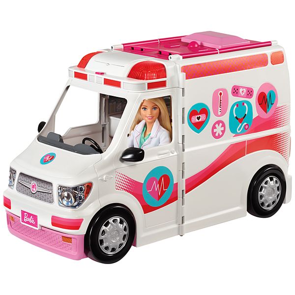 2Day Shipping Barbie Care Clinic Playset Ambulance Transforms into Hospital 
