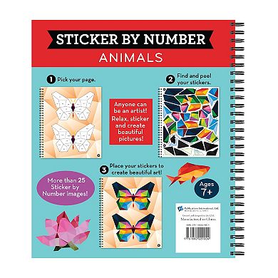 Sticker By Number Animals Book by Publications International, Ltd.