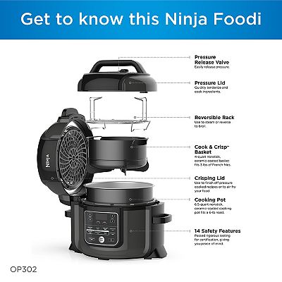 Ninja Foodi OP302 6.5-quart Pressure purchases Cooker with TenderCrisp