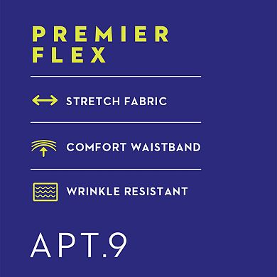 Big & Tall Apt. 9® Slim-Fit Premier Flex Crosshatch Dress Pants