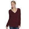 Women's Sonoma Goods For Life® Button Accent V-Neck Sweater