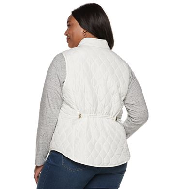 Plus Size Croft & Barrow® Classic Quilted Vest
