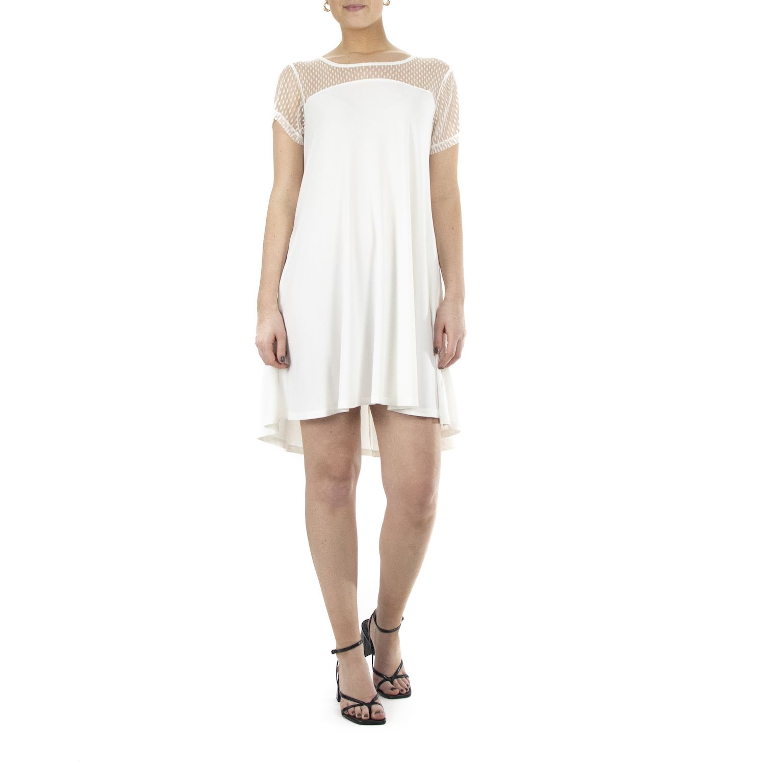 ivory swing dress