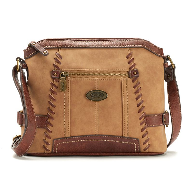 Concept Oakley Whipstitch Crossbody Bag, Brown
