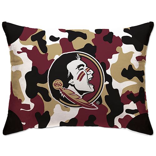 Florida State Seminoles Camo Throw Pillow