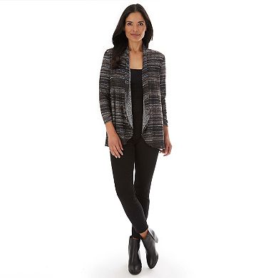 Women's Apt. 9® Ruched Sleeve Open-Front Cardigan