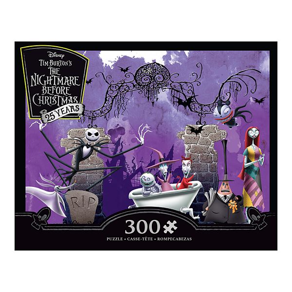  Ceaco - Disney - Tim Burton's Nightmare Before Christmas -  Christmas Tree - 300 Oversized Piece Jigsaw Puzzle : Toys & Games