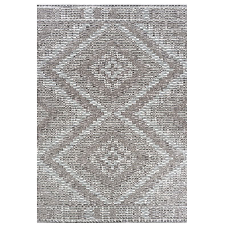 Couristan Harper Mali Geometric Indoor Outdoor Rug, Sudan, 5X7.5 Ft