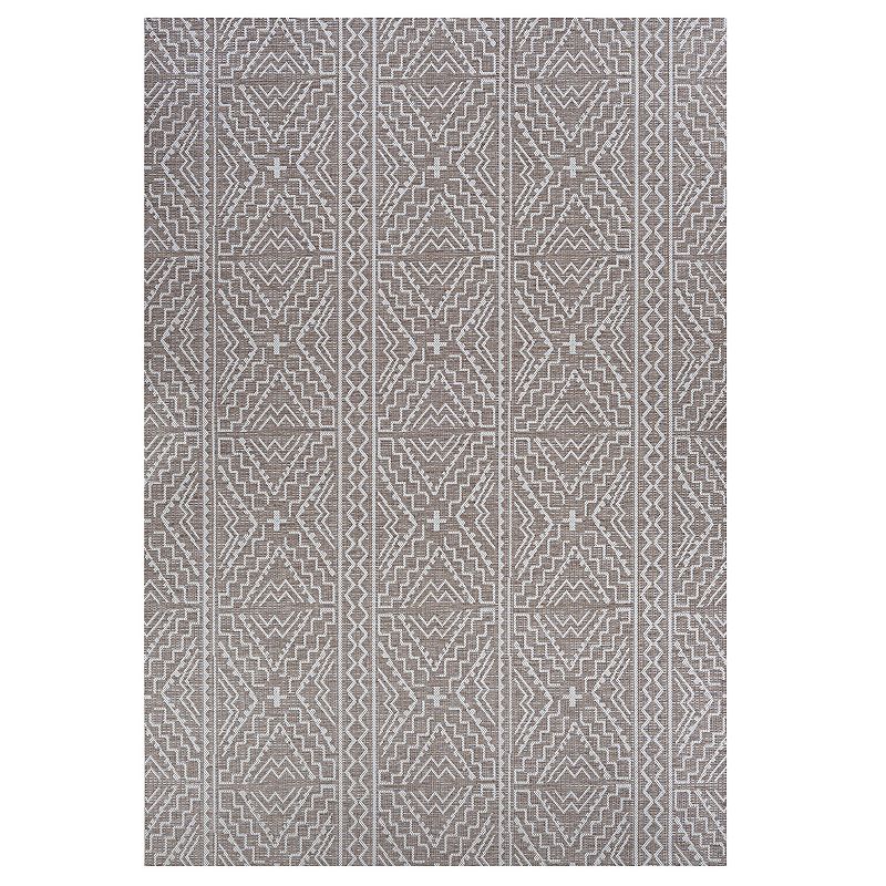 Couristan Harper Madagascar Geometric Indoor Outdoor Rug, Sudan, 7.5X11 Ft Create a versatile look with this worldly Couristan Harper Madagascar Geometric indoor and outdoor rug.FEATURES Powerloomed Durable flatwoven fiber-enhanced Courtron pile Indoor & outdoor use UV stabilized Mold & mildew resistant Easy care - hose off Geometric pattern CONSTRUCTION & CARE Polypropylene Pile height: 0.01'' Spot clean Manufacturer's 1-year limited warrantyFor warranty information please click here Imported Attention: All rug sizes are approximate and should measure within 2-6 inches of stated size. Pattern may also vary slightly. This rug does not have a slip-resistant backing. Rug pad recommended to prevent slipping on smooth surfaces. . Size: 7.5X11 Ft. Color: Sudan. Gender: unisex. Age Group: adult.