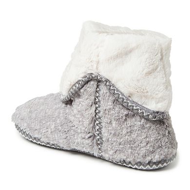 Dearfoams Faux Fur Fold-Down Women's Slippers