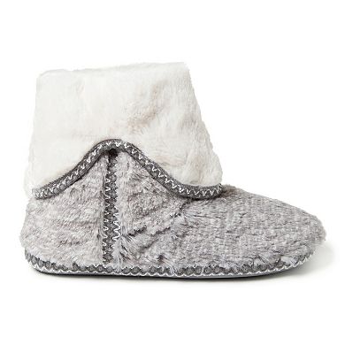 Dearfoams Faux Fur Fold-Down Women's Slippers