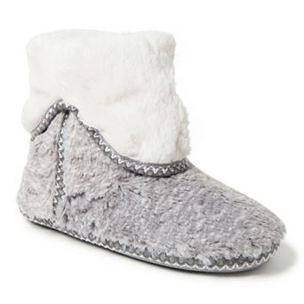 Dearfoams Faux Fur Fold-Down Women's Slippers