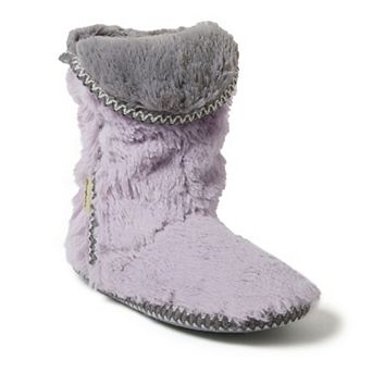 Dearfoams Faux Fur Fold-Down Women's Slippers