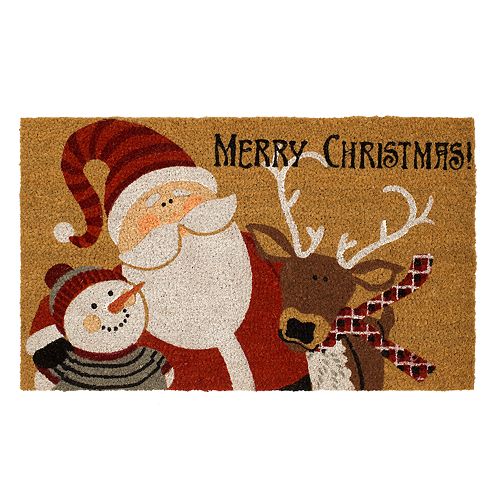 Mohawk Home Merry Christmas Buddies Coir Doormat 18