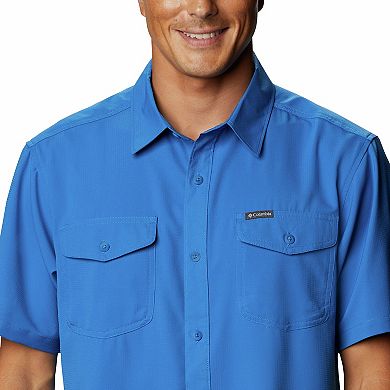 Men's Columbia UPF 40 Utilizer™ II Solid Short Sleeve Button-Down Shirt