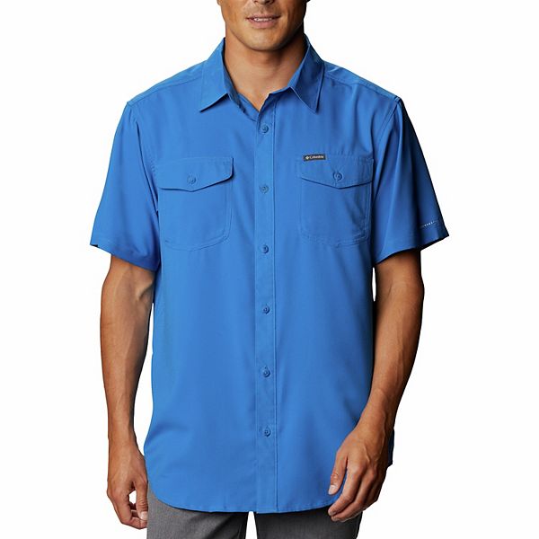 Men's Columbia UPF 40 Utilizer™ II Solid Short Sleeve Button-Down Shirt