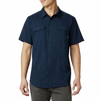 Men's Columbia UPF 40 Utilizer™ II Solid Short Sleeve Button-Down Shirt