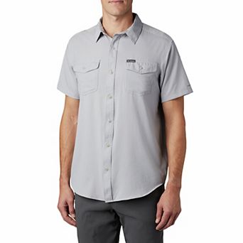 Men's Columbia UPF 40 Utilizer™ II Solid Short Sleeve Button-Down Shirt