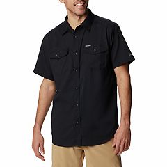 Mens Black Short Sleeve Button Up Shirts | Kohl'S