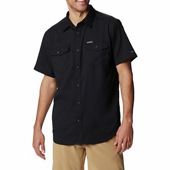 Men's Columbia UPF 40 Utilizer™ II Solid Short Sleeve Button-Down Shirt