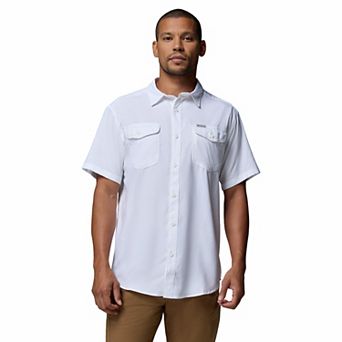 Men's Columbia UPF 40 Utilizer™ II Solid Short Sleeve Button-Down Shirt