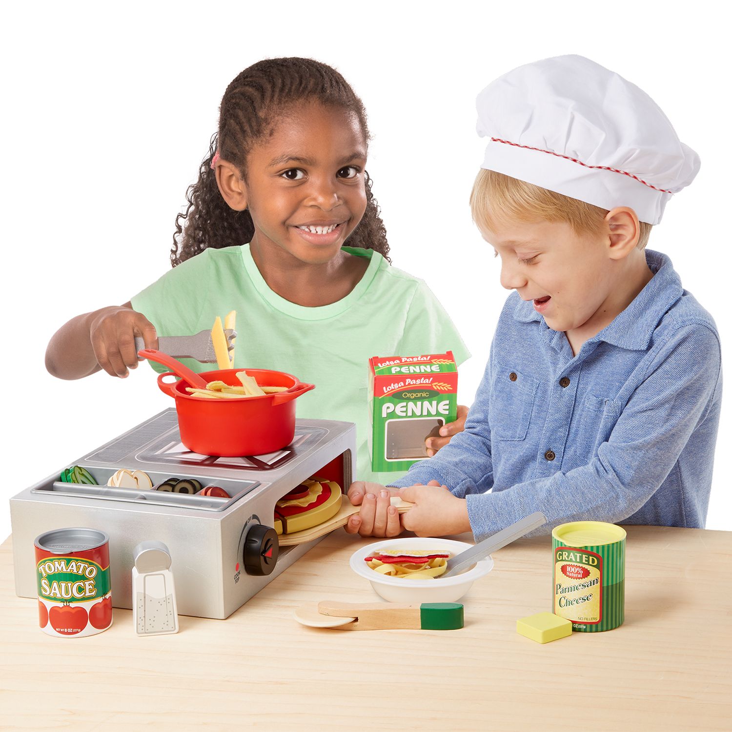 melissa & doug deluxe pizza oven & pasta play set