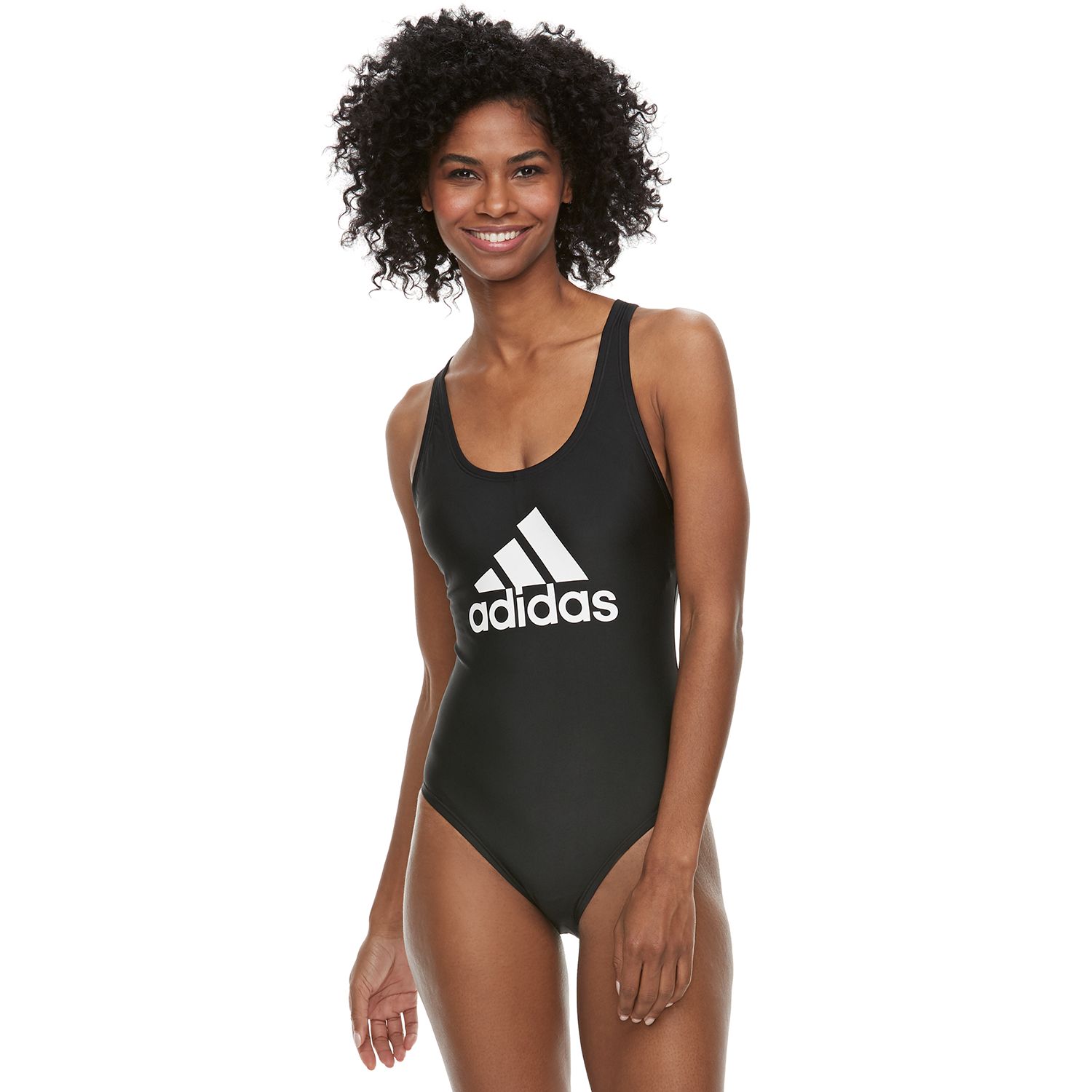 adidas logo one piece swimsuit