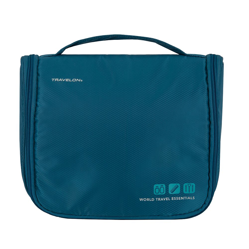 allhercom toiletry travel bag TUMI - Alpha Hanging Kit - Toiletries and Cosmetics Organizer - Travel Essentials with Hooks & Pockets The inner liner is treated with an antimicrobial coating to help prevent bacterial growth and control odours Travelon World Travel Essentials Toiletry