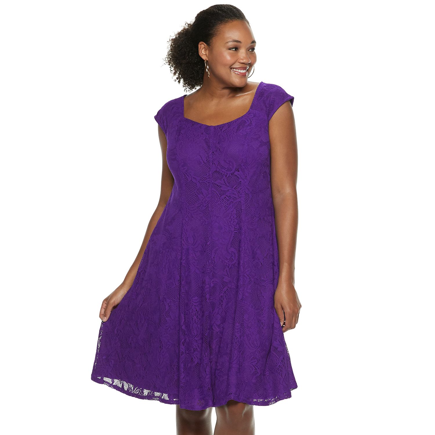 kohls purple dress