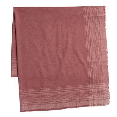 Women's LC Lauren Conrad Ombre Plaid Trim Square Blanket Scarf