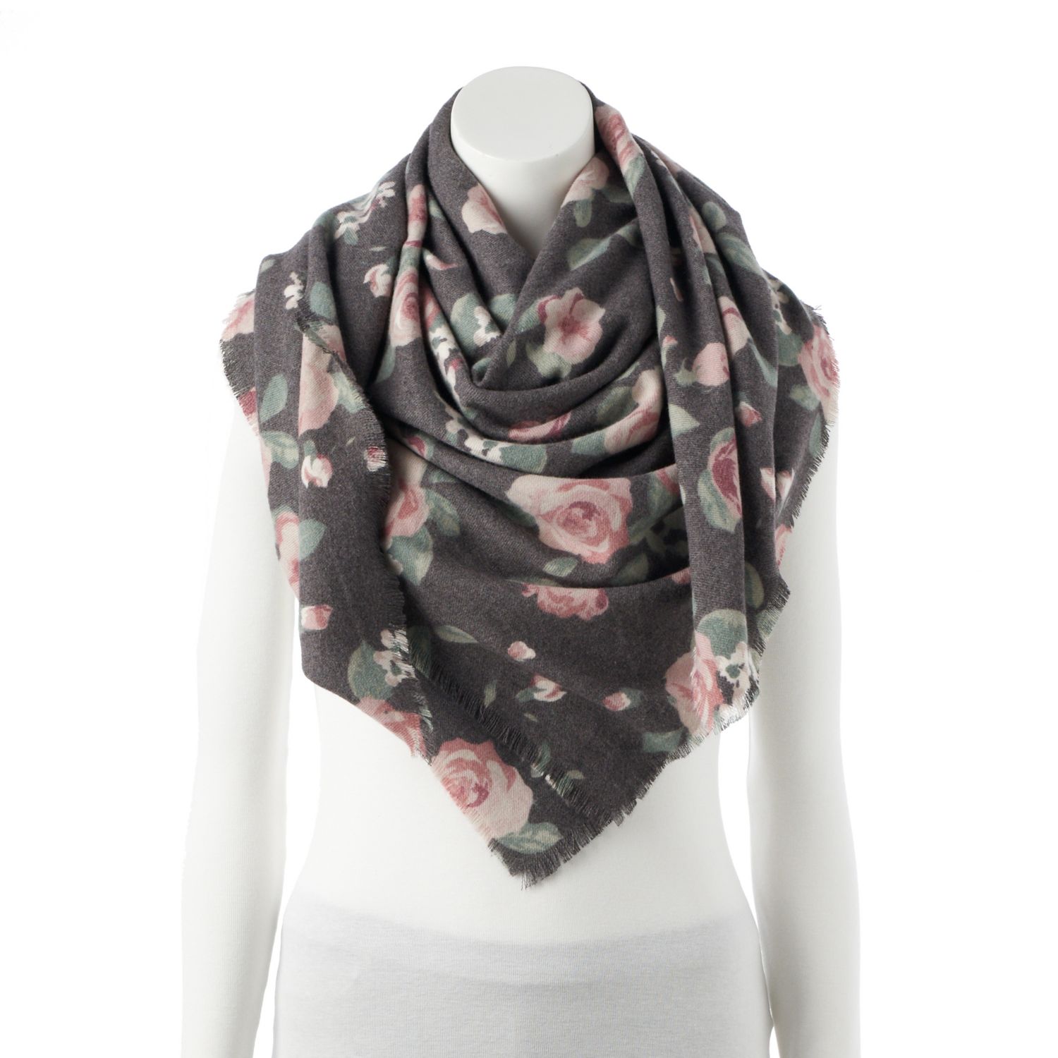 floral blanket scarf