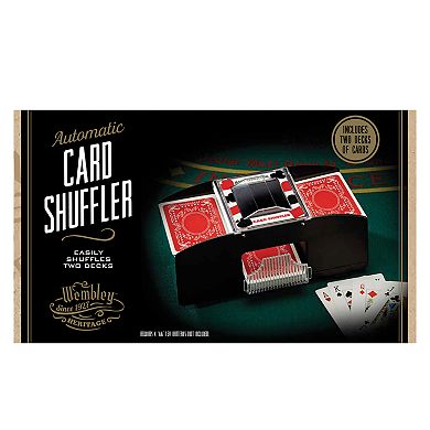 Wembley Automatic Card Shuffler & Deck of Cards 2-piece Set