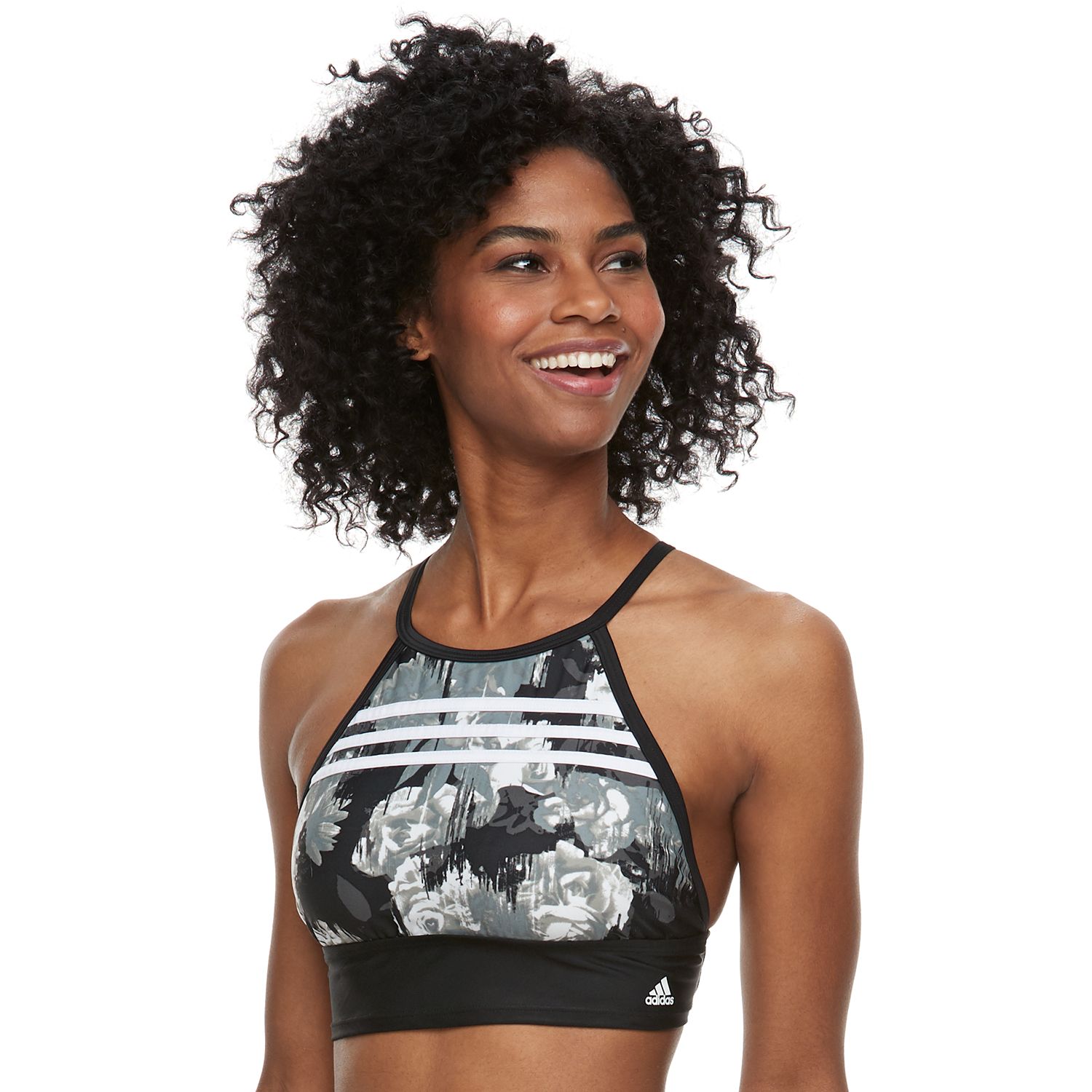 adidas swim crop top