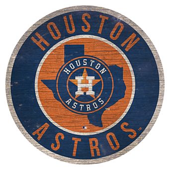 Houston Astros Round Sign