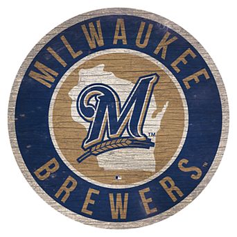 Milwaukee Brewers Round Sign