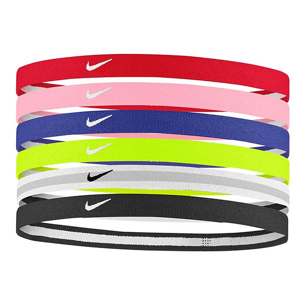 Altijd straffen realiteit Girls 7-16 Nike 6-pack Solid Hairband Headbands
