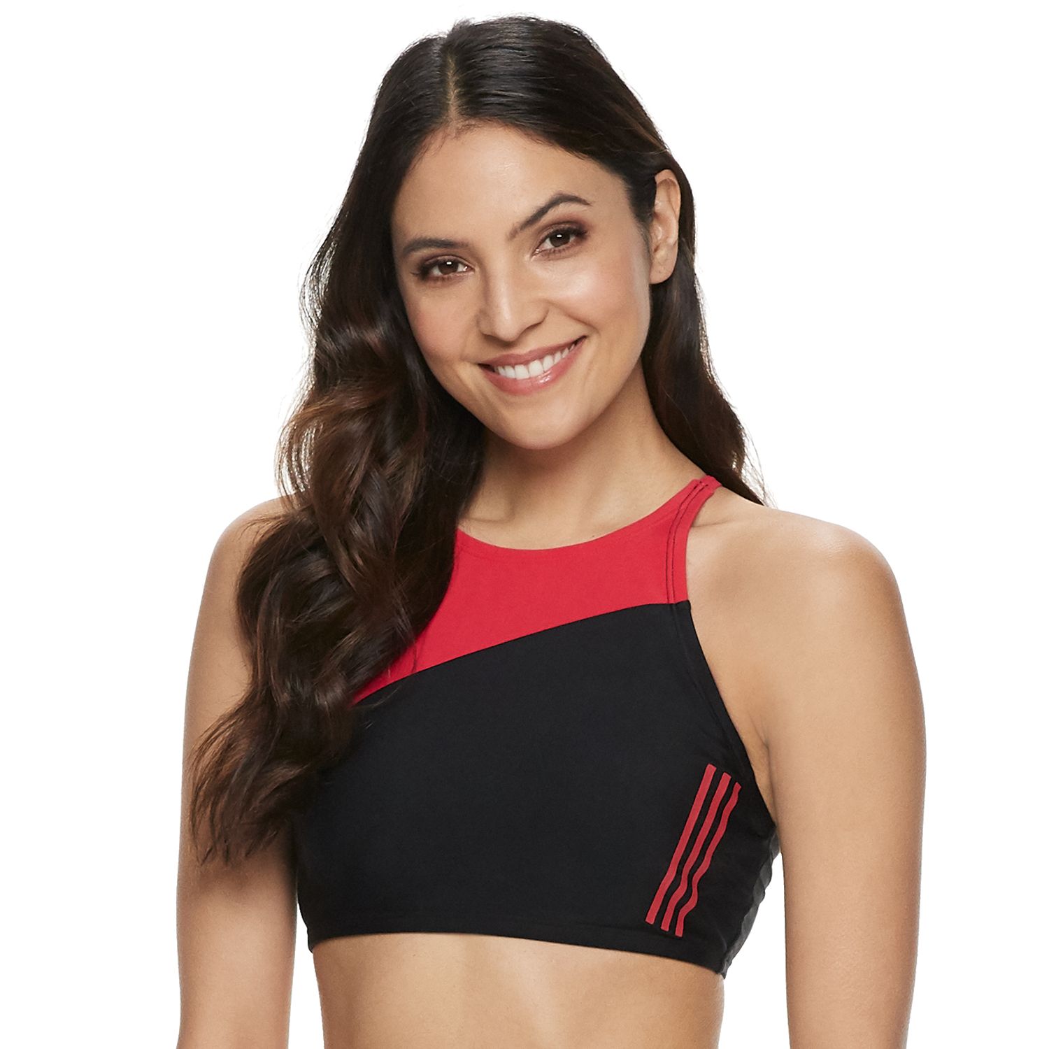 adidas high neck crop top