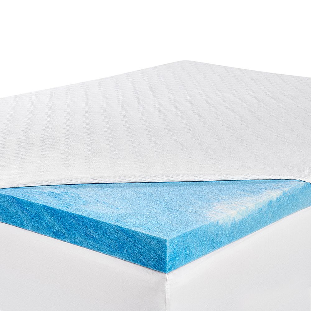 4 inch Mattress Topper, Cooling Gel Memory Foam Bed Topper for Pressure  Relief Queen Size