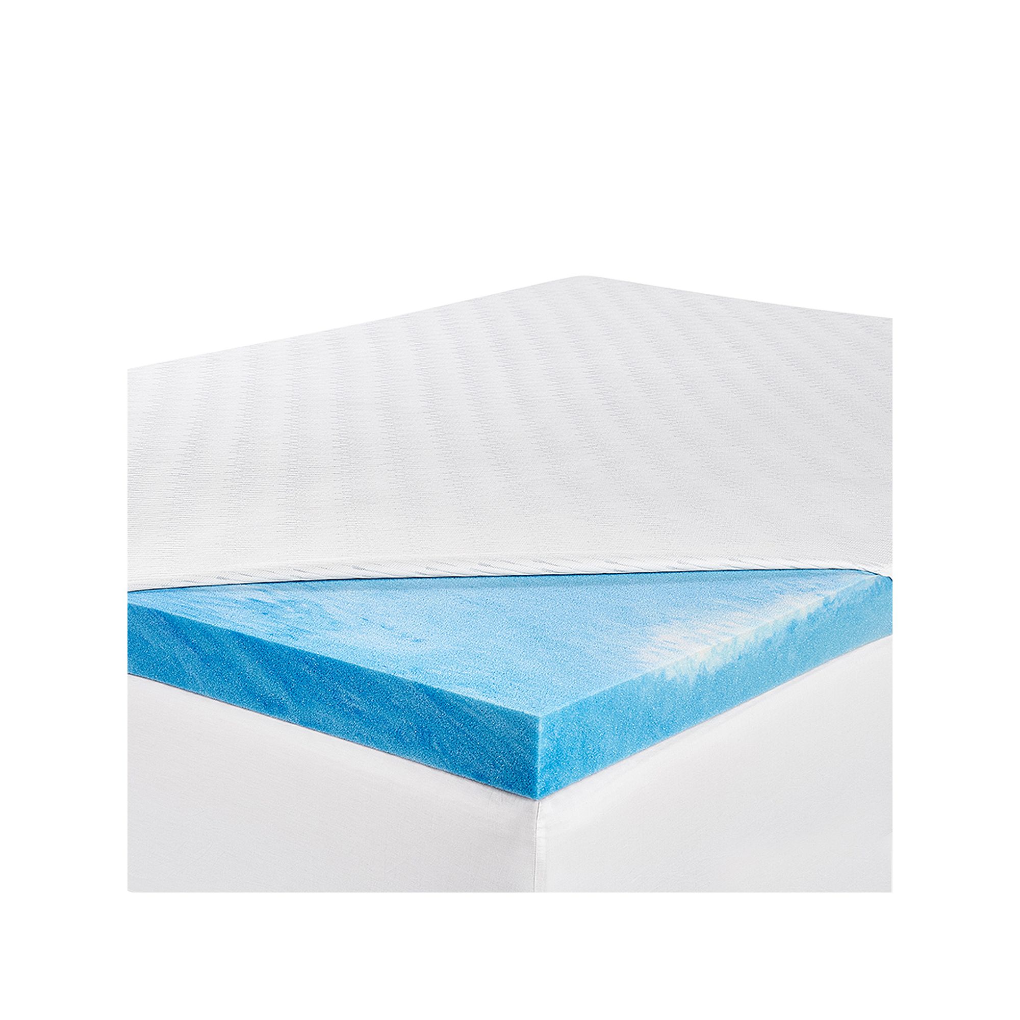 Serta® Soothing Cool® 3-Inch Gel Memory Foam Mattress Topper, White