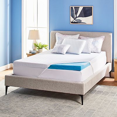 Serta Soothing Cool 3 in. Queen Gel Memory Foam Mattress Topper