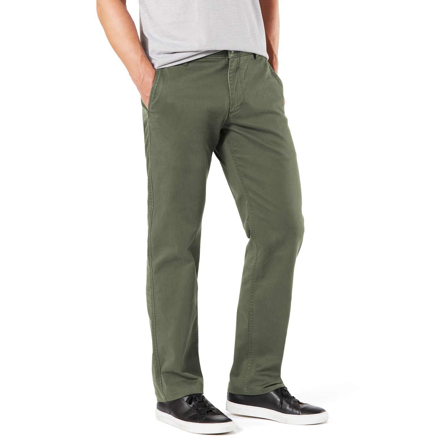 dockers men's straight fit original khaki all seasons tech pants d2