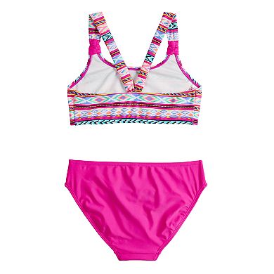 Girls 7-16 SO® Desert Explorer Bikini Top & Bottoms Swimsuit Set