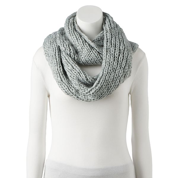 Women's LC Lauren Conrad Chunky Knit Lurex Infinity Scarf
